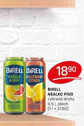 BIRELL NEALKO PIVO vybrané druhy 0,5l, plech