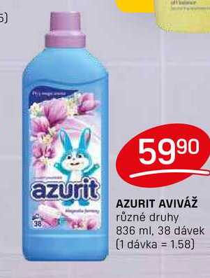 AZURIT AVIVÁŽ různé druhy 836 ml, 38 dávek