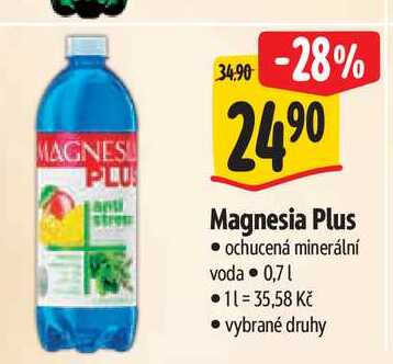  Magnesia Plus - ochucená minerální voda 0,7 l