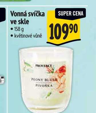 Vonná svíčka ve skle  158 g