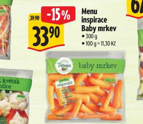   Menu inspirace Baby mrkev 300 g 
