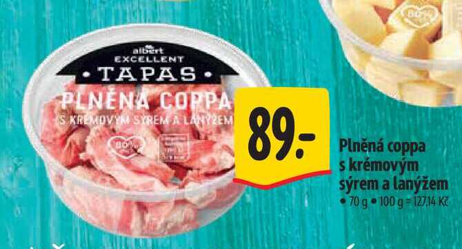   Plněná coppa s krémovým sýrem a lanýžem 70 g  