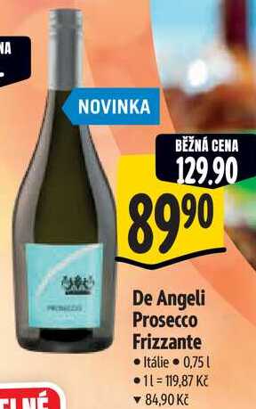 De Angeli Prosecco Frizzante, 0,75 l