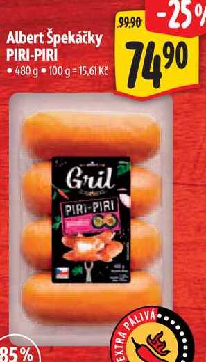 Albert Špekáčky PIRI-PIRI, 480 g 