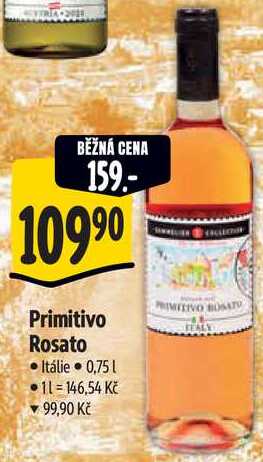 Primitivo Rosato, 0,75 l