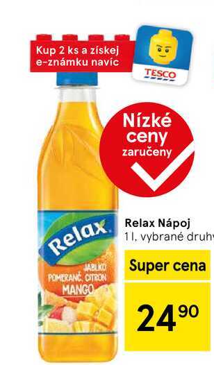 Relax Nápoj, 1 l, vybrané druhy