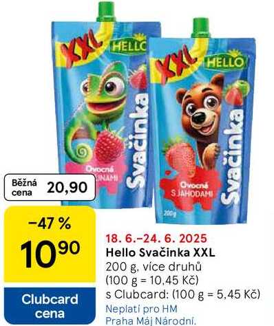 Hello Svačinka XXL, 200 g, více druhů  