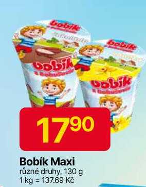 Bobík Maxi různé druhy, 130 g 