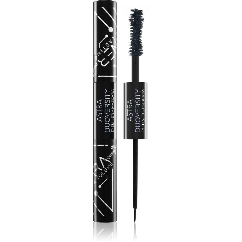 Astra Make-up Duoversity řasenka a oční linky 2 v 1 odstín 07 Black Mirror 2x3,5 ml