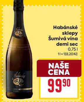 Habánské sklepy Šumivá vína demi sec 0,75l