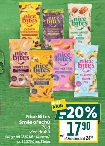 Nice Bites Směs ořechů 70 g 