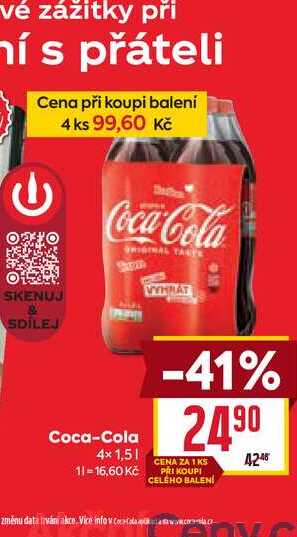 Coca-Cola 4x1,5l 
