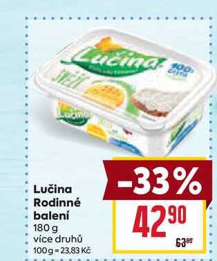 Lučina Rodinné balení 180 g 