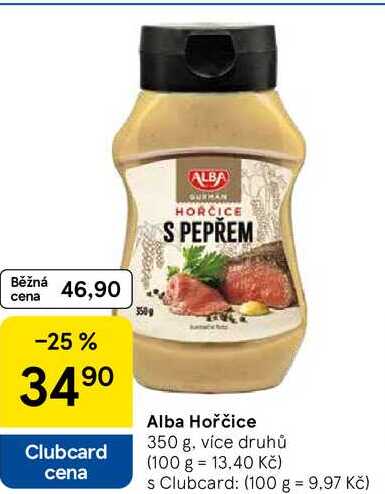 Alba Hořčice 350 g, více druhů 