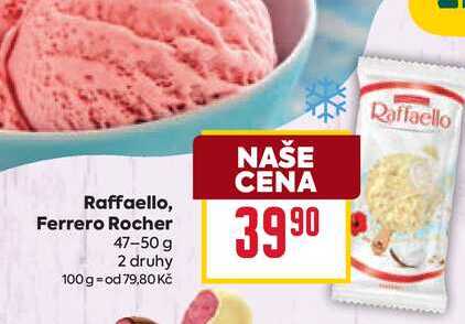 Raffaello, Ferrero Rocher 47-50 g 
