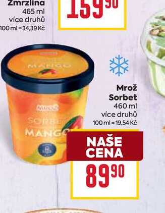 Mrož Sorbet 460 ml 
