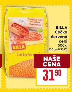 BILLA Čočka červená celá 500 g 