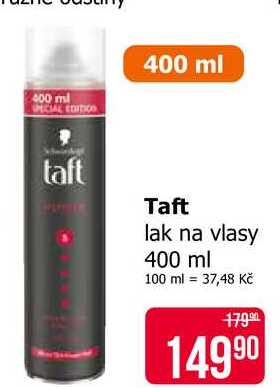 Taft lak na vlasy 400 ml 