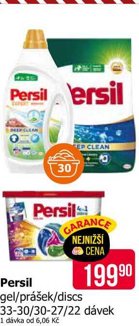 Persil gel/prášek/discs 33-30/30-27/22 dávek