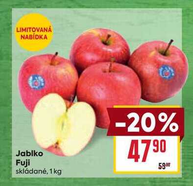 Jablko Fuji skládané, 1kg