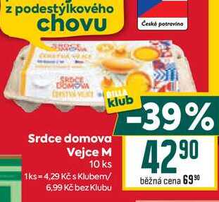Srdce domova Vejce M 10 ks 