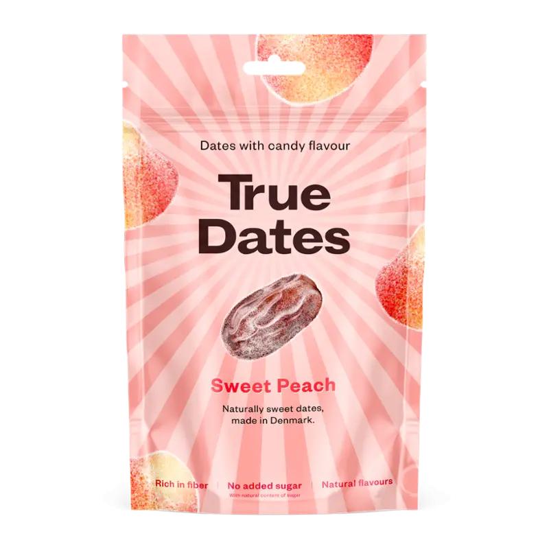 True Dates Ochucené datle s příchutí broskve, 100 g