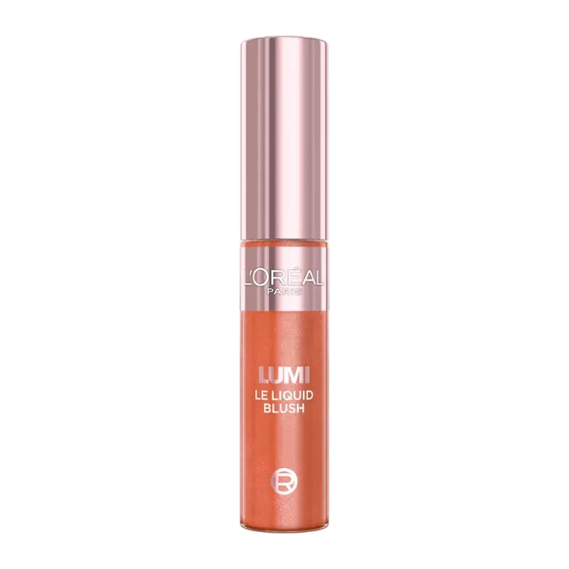 L'Oréal Tekutá tvářenka Lumi Liquid Blush Glowy  627 Warm Peach, 1 ks