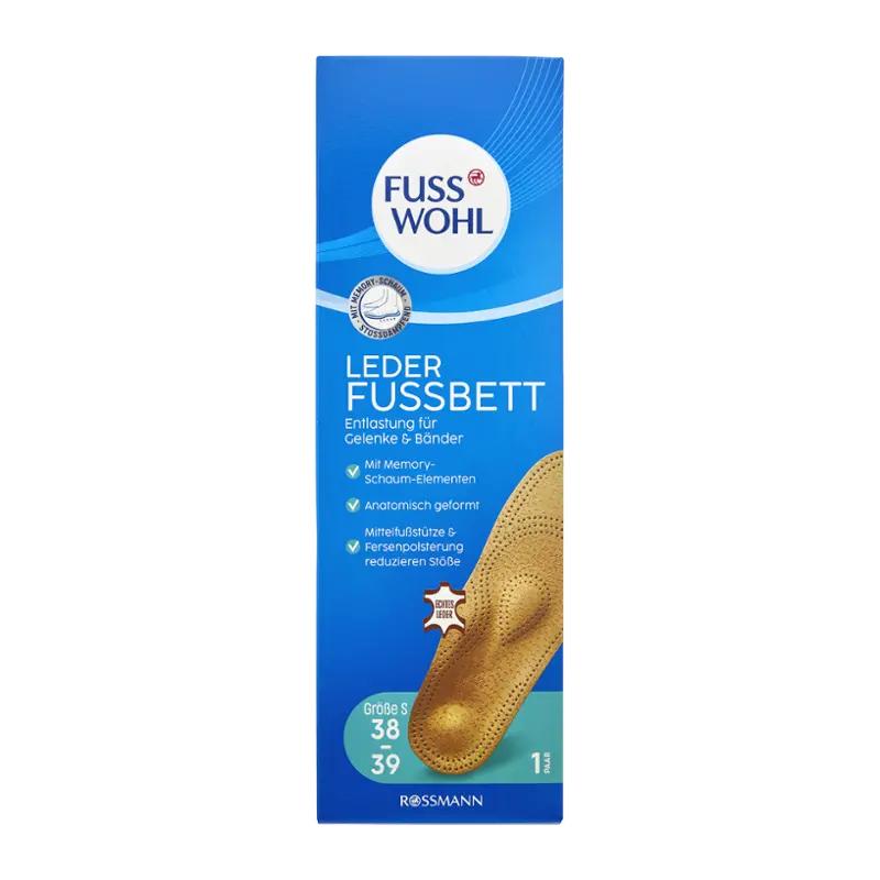 Fusswohl Kožené vložky do bot vel. 38/39, 1 ks