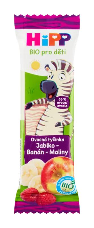 HiPP BIO ovocná tyčinka banán-jablko-maliny, 23 g