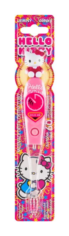 Hello Kitty Kartáček jemný dětský blikající Hello Kitty, 1 ks