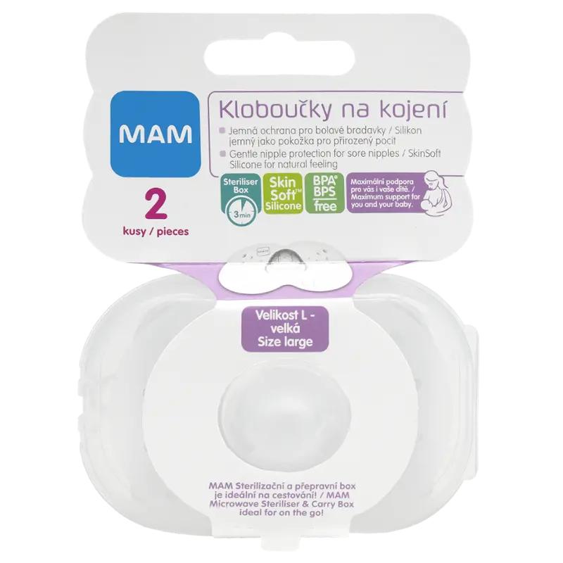 MAM Prsní kloboučky vel. L, 23 mm, 2 ks