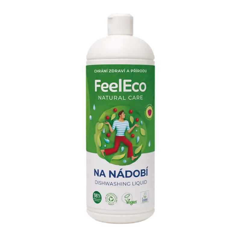 FeelEco Prostředek na mytí nádobí malina, 1000 ml