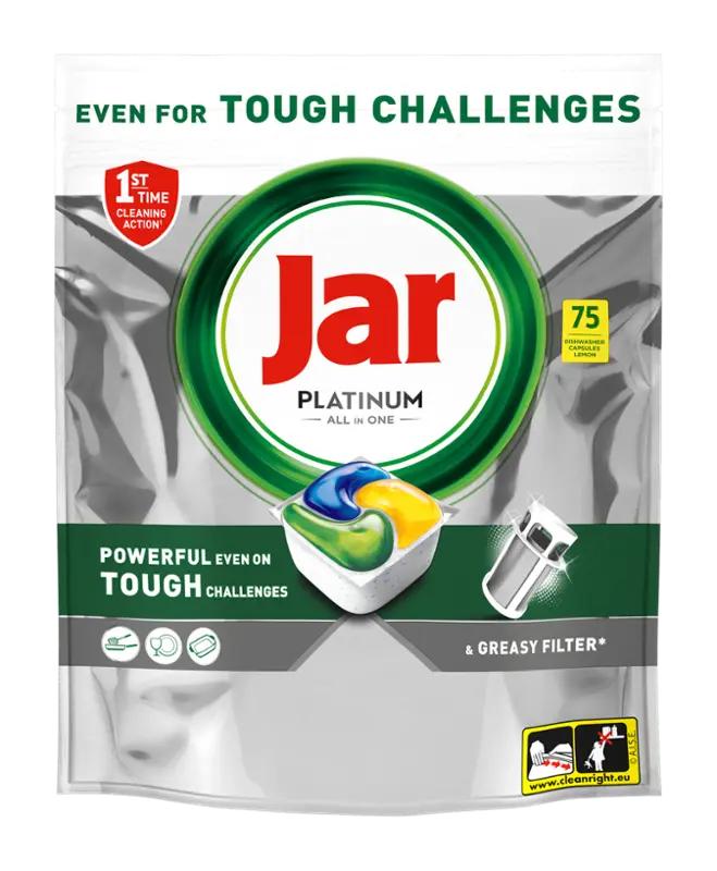 Jar Tablety do myčky Platinum All in One Lemon, 75 ks