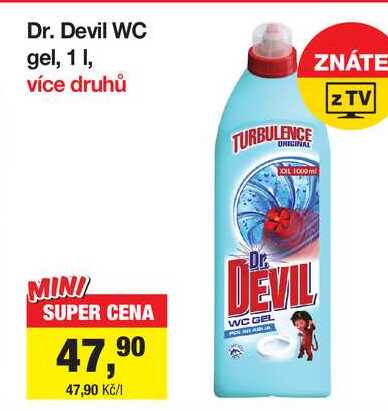 Dr. Devil WC gel, 1l 