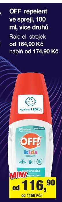 OFF repelent ve spreji, 100 ml