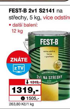 FEST-B 2v1 S2141 na střechy, 5 kg
