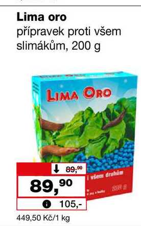 Lima oro přípravek proti všem slimákům, 200 g 