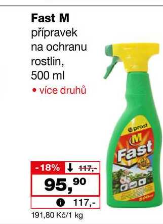 Fast M přípravek na ochranu rostlin, 500 ml
