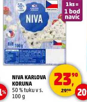 NIVA KARLOVA KORUNA 50% tuku v s., 100 g  
