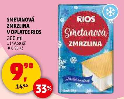 SMETANOVÁ ZMRZLINA VOPLATCE RIOS, 200 ml  