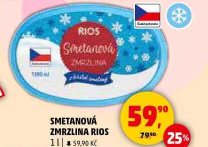 SMETANOVÁ ZMRZLINA RIOS, 1 l 