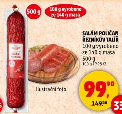 SALÁM POLIČAN ŘEZNÍKŮV TALÍŘ, 500 g  