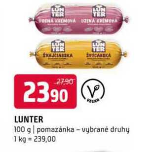 Lunter 100g pomazánka vybrané druhy 