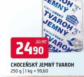Choceňská jemný tvaroh 250g