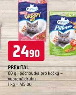 Prevital 60 g pochoutka pro kočky vybrané druhy 