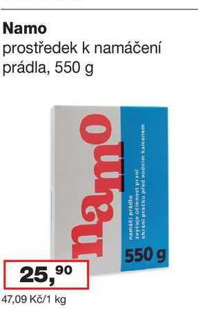 Namo, prostředek k namáčení prádla, 550g