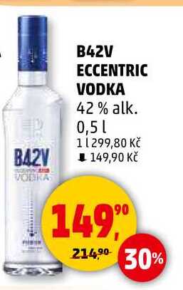 B42V ECCENTRIC VODKA 42% alk., 0,5 l