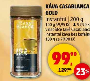 KÁVA CASABLANCA GOLD instantní, 200 g 