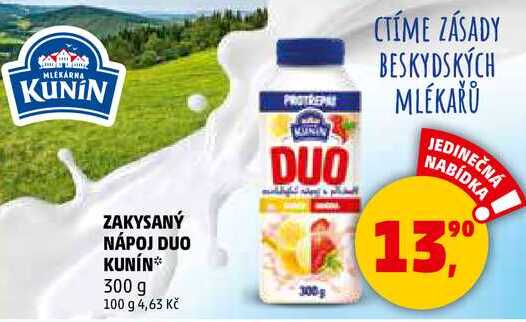 ZAKYSANÝ NÁPOJ DUO KUNÍN, 300 g