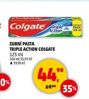 Colgate Triple Action Zubní pasta, 125 ml